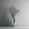 Georg Jensen FLORA Wazon Stalowy 23 cm / Srebrny Polerowany